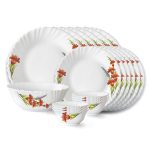 my-borosil-dinner-sets-33-pc-set-serves-6-larah-by-borosil-red-iris-dinner-set-33126628458634